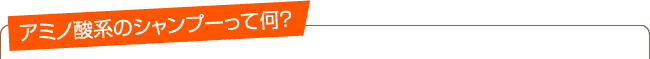 アミノ酸系のシャンプーって？